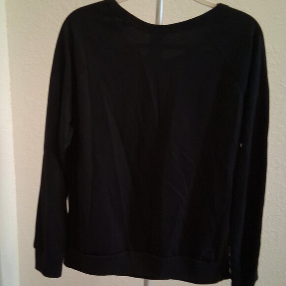 Disney Mickey Mouse Raglan Christmas Holiday Fair Isle Sweater Long Sleeve - Picture 3 of 3